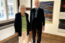 Ilse Kampen und Hilmar Sundermann in der Ausstellung.