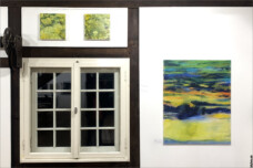 Bilder in der Ausstellung „Momente und Sichtweisen – Malerei und Fotografie“ von Ilse Kampen und Hilmar Sundermann.
