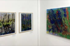 Bilder in der Ausstellung „Momente und Sichtweisen – Malerei und Fotografie“ von Ilse Kampen und Hilmar Sundermann.
