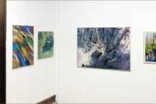 Bilder in der Ausstellung „Momente und Sichtweisen – Malerei und Fotografie“ von Ilse Kampen und Hilmar Sundermann.